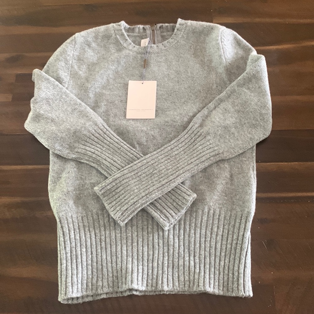 carolina herrera italian wool crewneck sweater